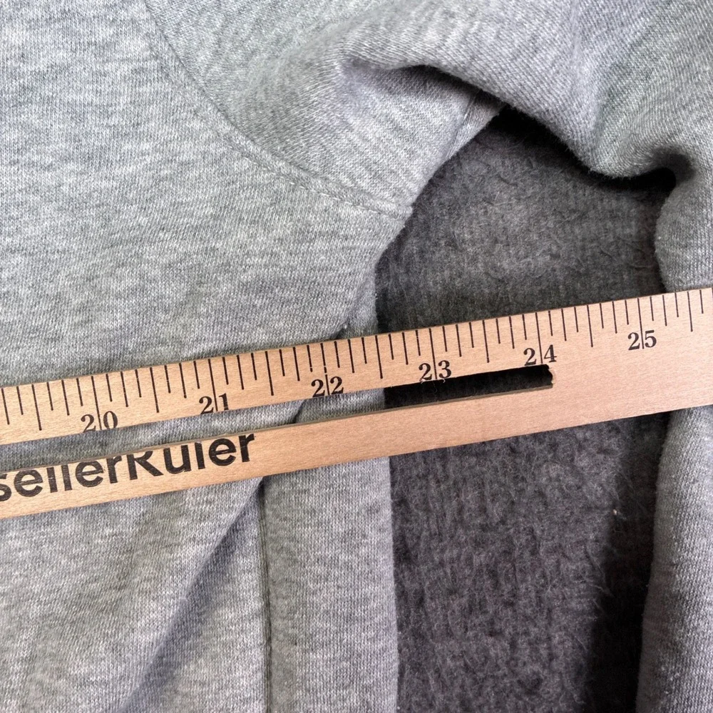 Goodfellow & Co Hoodie Mens‎ Large Gray Solid Long Sleeve Pullover Workout - Picture 7 of 9